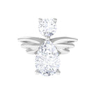 Rosec Jewels-Pear and Round Moissanite Angel Cartilage Earring