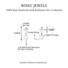 Rosec Jewels-Diamond Dangling Earring for Helix Piercing