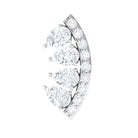 Rosec Jewels-Natural Diamond Curved Cartilage Earring with Flat Back