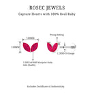 Rosec Jewels-Marquise Ruby Two Stone Cartilage Earring