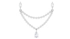 Rosec Jewels-Moissanite Double Chain Earring for Helix Piercing