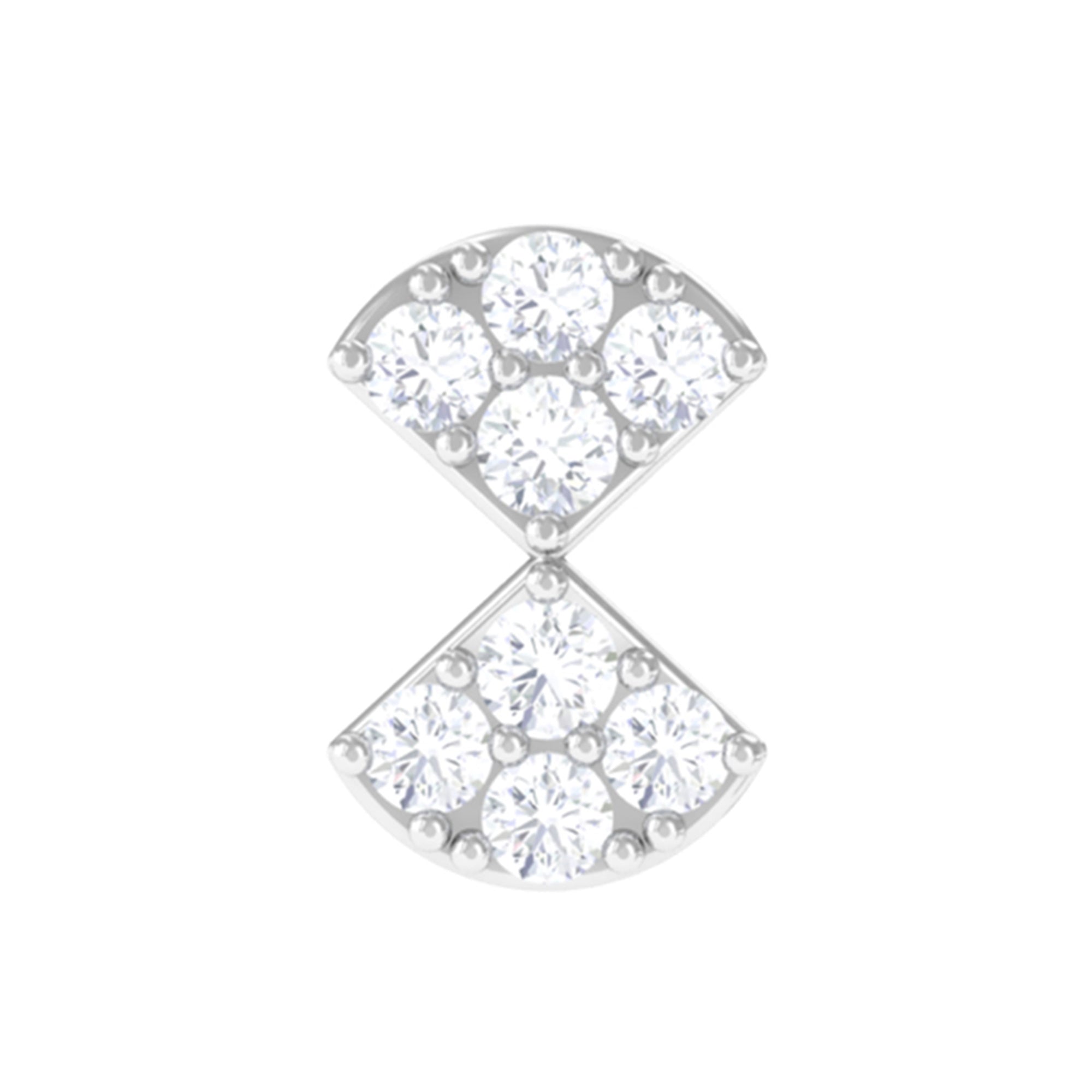 Rosec Jewels-Genuine Diamond Bow Earring for Tragus Piercing