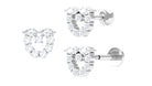 Rosec Jewels-Marquise and Round Moissanite Heart Helix Earring