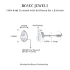 Rosec Jewels-Pear Shape Diamond Solitaire Cartilage Earring