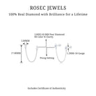 Rosec Jewels-Pear Shape Diamond Chain Double Piercing Earring