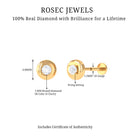 Rosec Jewels-Classic Diamond Solitaire Helix Piercing Earring