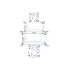 Rosec Jewels-Double Baguette Diamond Cartilage Piercing Earring