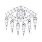 Rosec Jewels-Diamond Evil Eye Earring for Upper Lobe Piercing