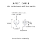 Rosec Jewels-Moissanite Gold Cactus Cartilage Earring