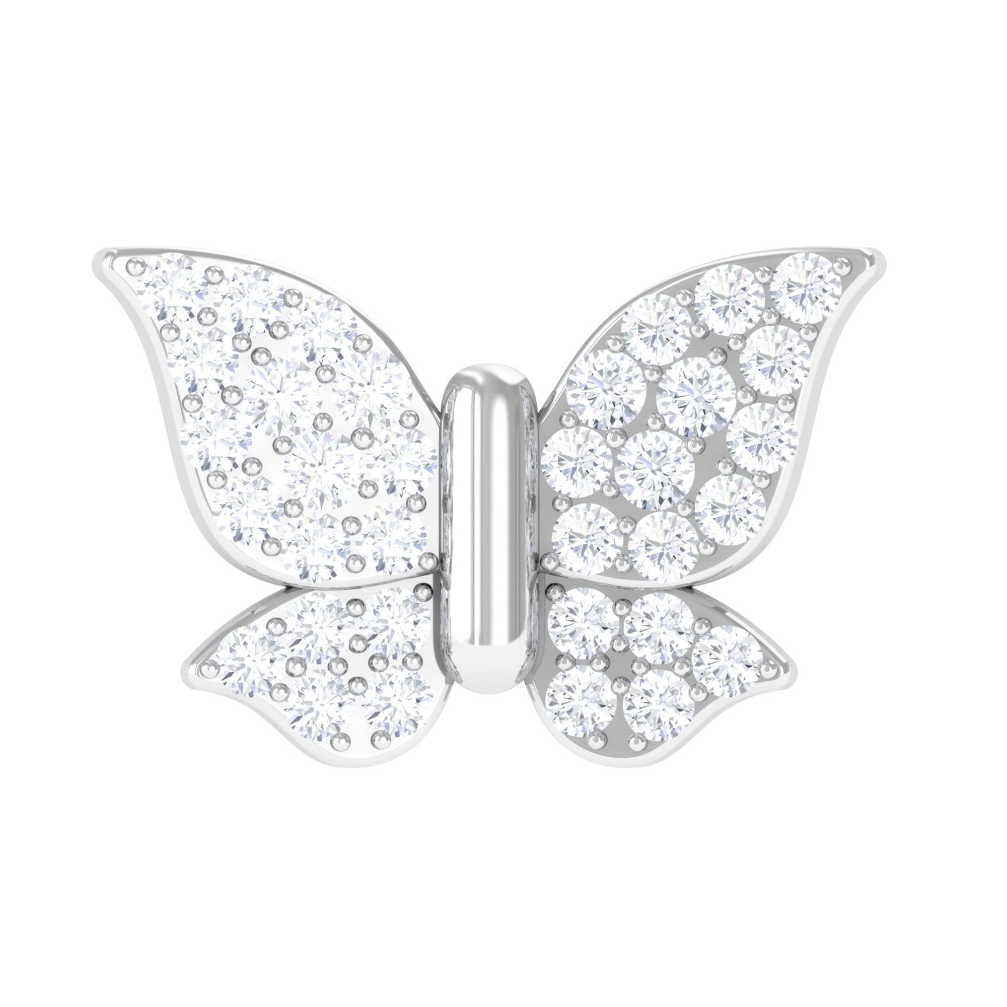 Rosec Jewels-Exquisite Moissanite Butterfly Cartilage Earring