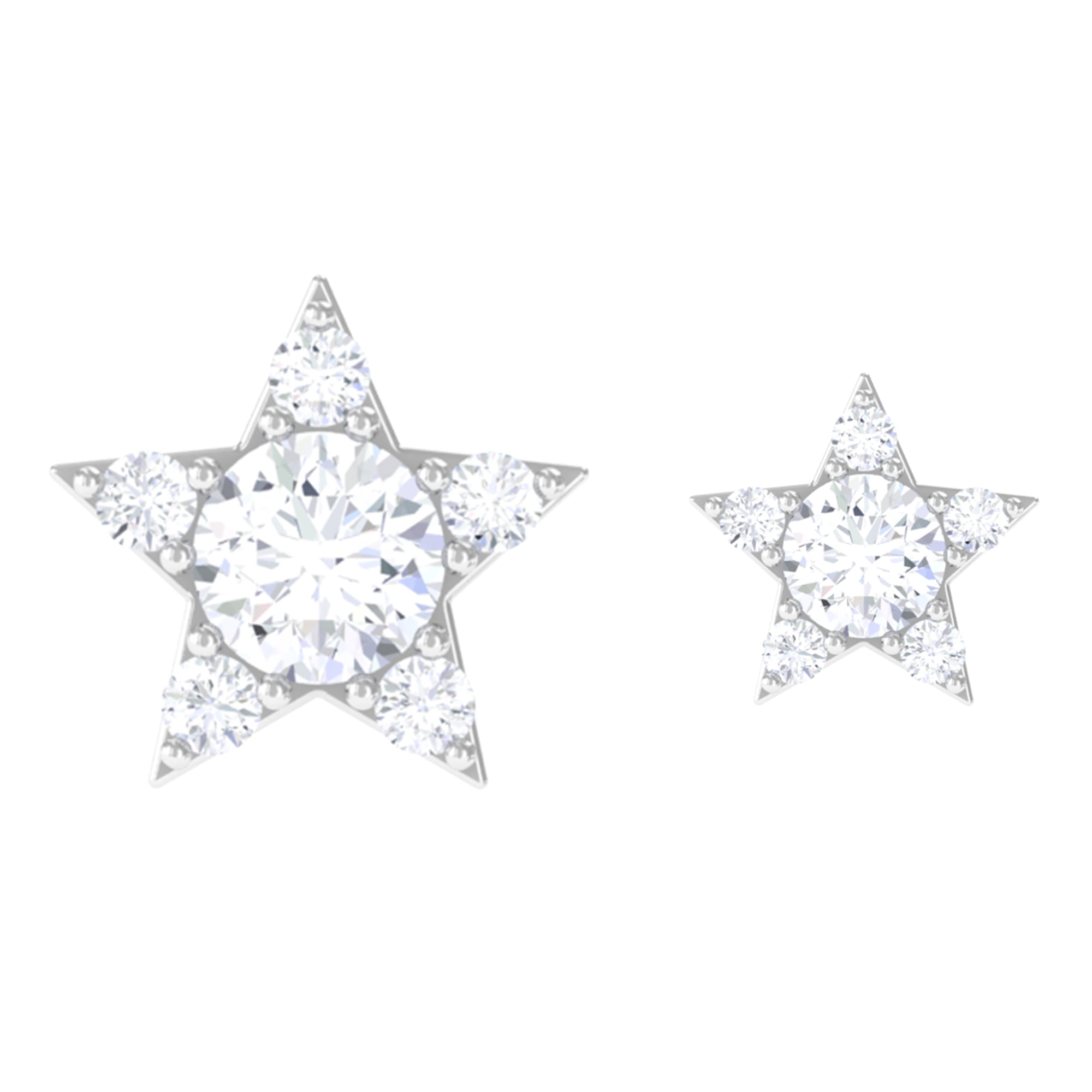 Rosec Jewels-Minimalist Diamond Star Earring for Tragus Piercing