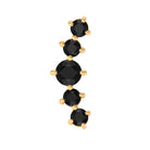 Rosec Jewels-Graduated Style Black Onyx Crawler Earring