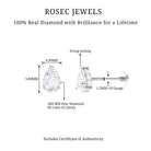 Rosec Jewels-Solitaire Diamond Teardrop Tragus Earring