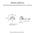 Rosec Jewels-Bezel Set Diamond Gold Sunburst Earring for Helix Piercing