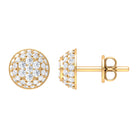 Rosec Jewels-Alluring Diamond Bridal Stud Earring with Screw Back Closure