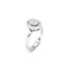 1/4 CT Diamond Oval Promise Ring for Women Diamond - ( HI-SI ) - Color and Clarity - Rosec Jewels