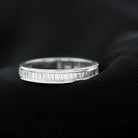 1/2 CT Channel Set Baguette Cut Zircon Eternity Band Ring Zircon - ( AAAA ) - Quality - Rosec Jewels