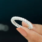 Classic Zircon Full Eternity Band Ring Zircon - ( AAAA ) - Quality - Rosec Jewels