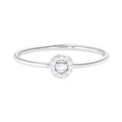 Natural Diamond Dainty Promise Ring Diamond - ( HI-SI ) - Color and Clarity - Rosec Jewels