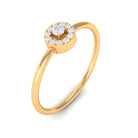 Natural Diamond Dainty Promise Ring Diamond - ( HI-SI ) - Color and Clarity - Rosec Jewels