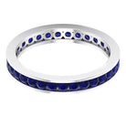 1.50 CT Blue Sapphire Full Eternity band Ring Blue Sapphire - ( AAA ) - Quality - Rosec Jewels