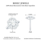 2 CT Moissanite Vintage Engagement Ring in Gold Moissanite - ( D-VS1 ) - Color and Clarity - Rosec Jewels