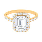 4.75 CT Octagon Cut Zircon Classic Engagement Ring Zircon - ( AAAA ) - Quality - Rosec Jewels