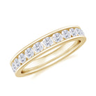 3 CT Channel Set Round Moissanite Full Eternity Band Ring Moissanite - ( D-VS1 ) - Color and Clarity - Rosec Jewels