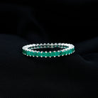 1.25 CT Princess Cut Emerald Full Eternity Ring in Shared Prong Setting Emerald - ( AAA ) - Quality - Rosec Jewels