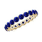 3.25 CT Lab Created Blue Sapphire Full Eternity Ring in Shared Prong Setting Lab Created Blue Sapphire - ( AAAA ) - Quality - Rosec Jewels