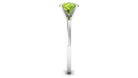 8 MM Round Peridot Solitaire Ring in Peg Head Setting Peridot - ( AAA ) - Quality - Rosec Jewels