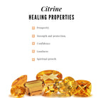 Genuine Citrine Stackable Ring Set with Moissanite Stones Citrine - ( AAA ) - Quality - Rosec Jewels