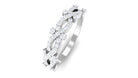 3/4 CT Designer Diamond Twisted Half Eternity Ring Diamond - ( HI-SI ) - Color and Clarity - Rosec Jewels